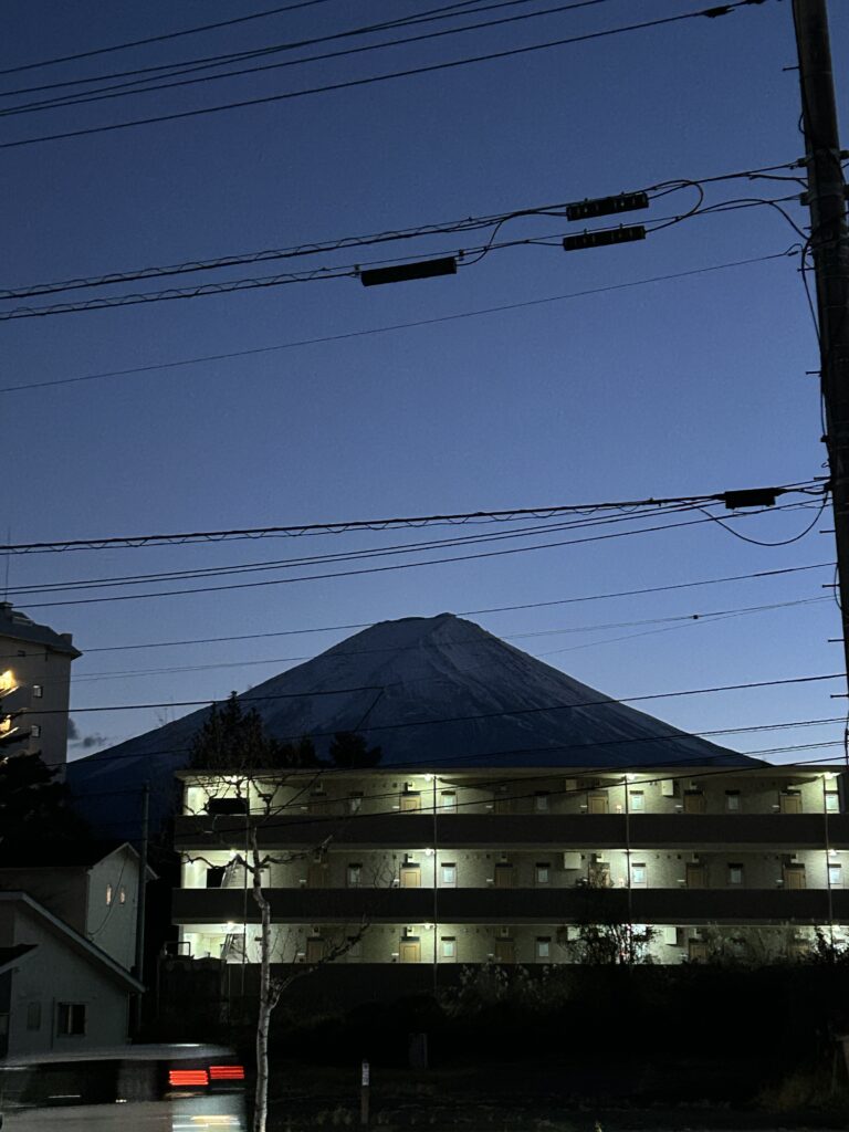 河口湖の富士山　写真素材