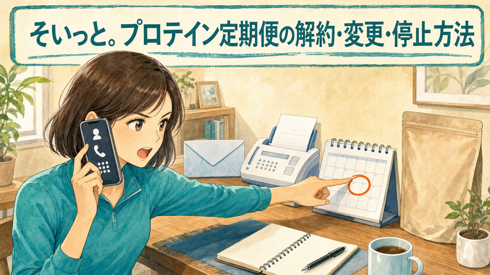 そいっと。プロテイン定期便の解約・変更・停止方法