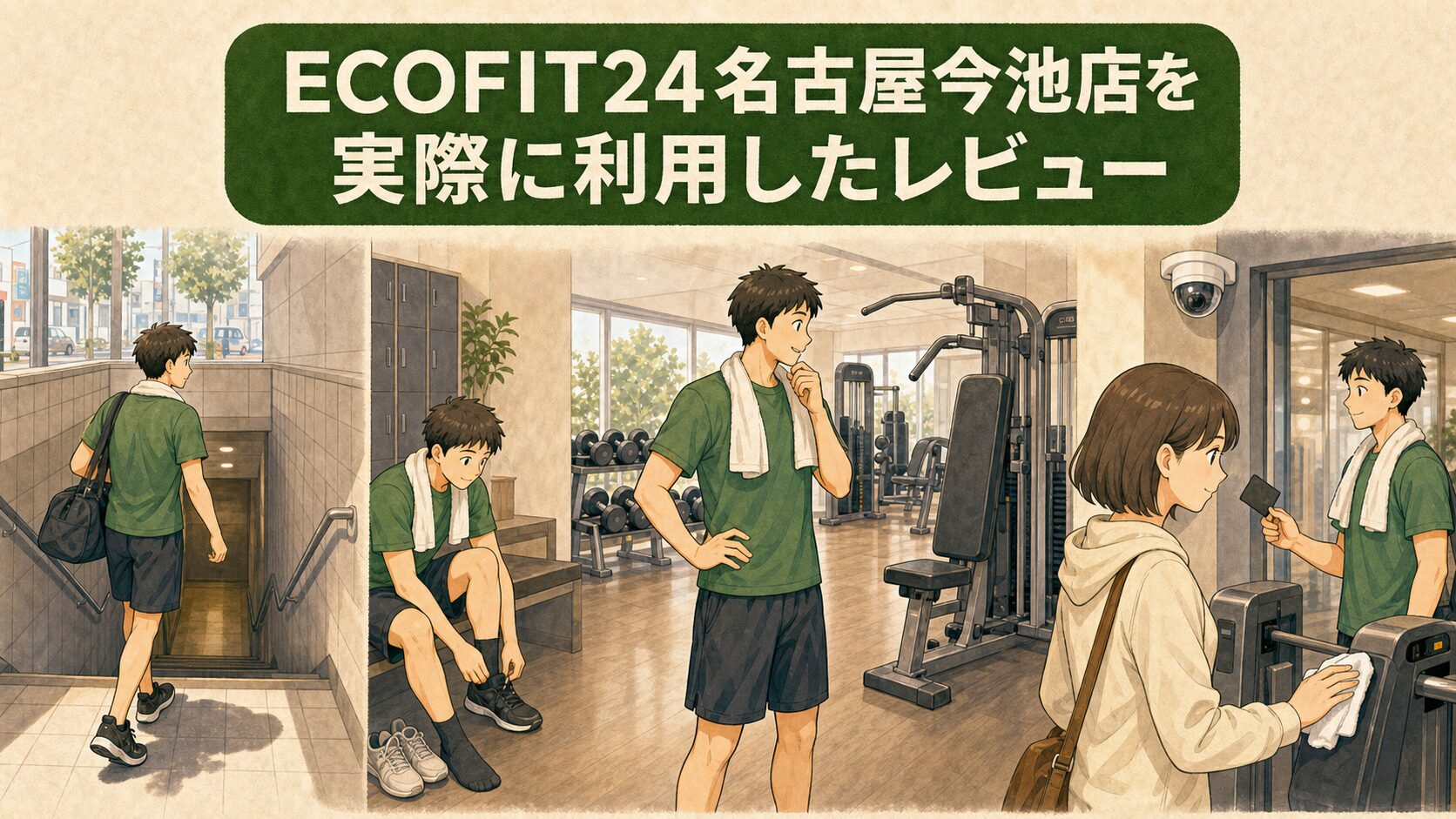 ECOFIT24名古屋今池店を実際に利用したレビュー
