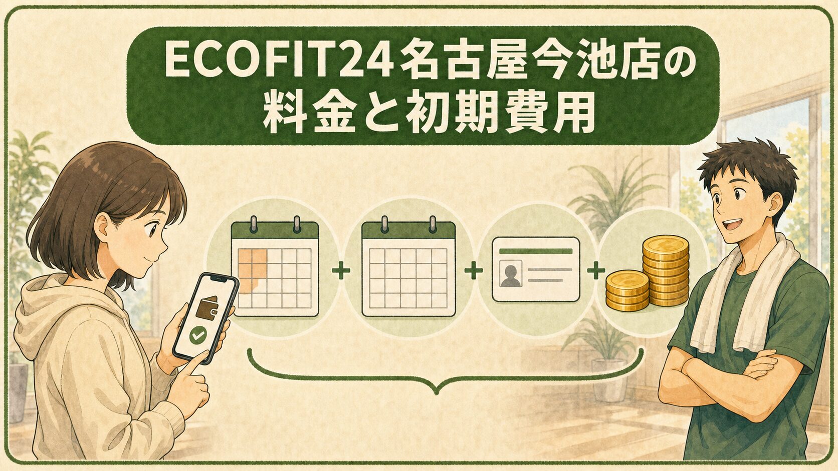 ECOFIT24名古屋今池店の料金と初期費用