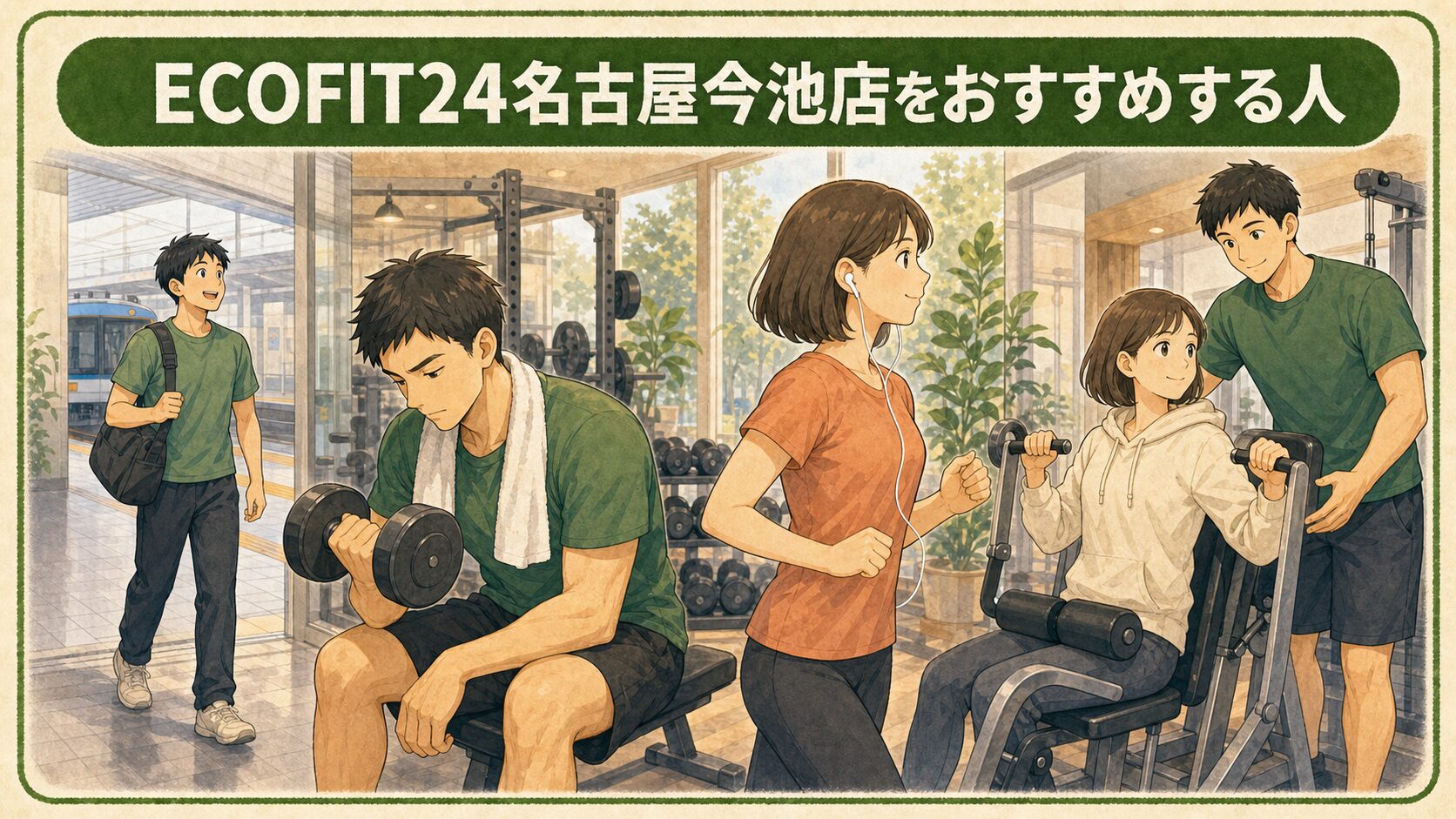 ECOFIT24名古屋今池店をおすすめする人