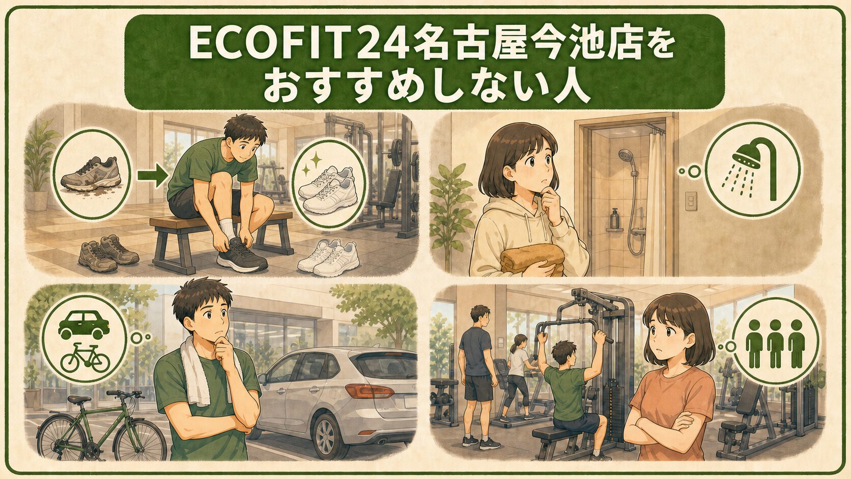 ECOFIT24名古屋今池店をおすすめしない人