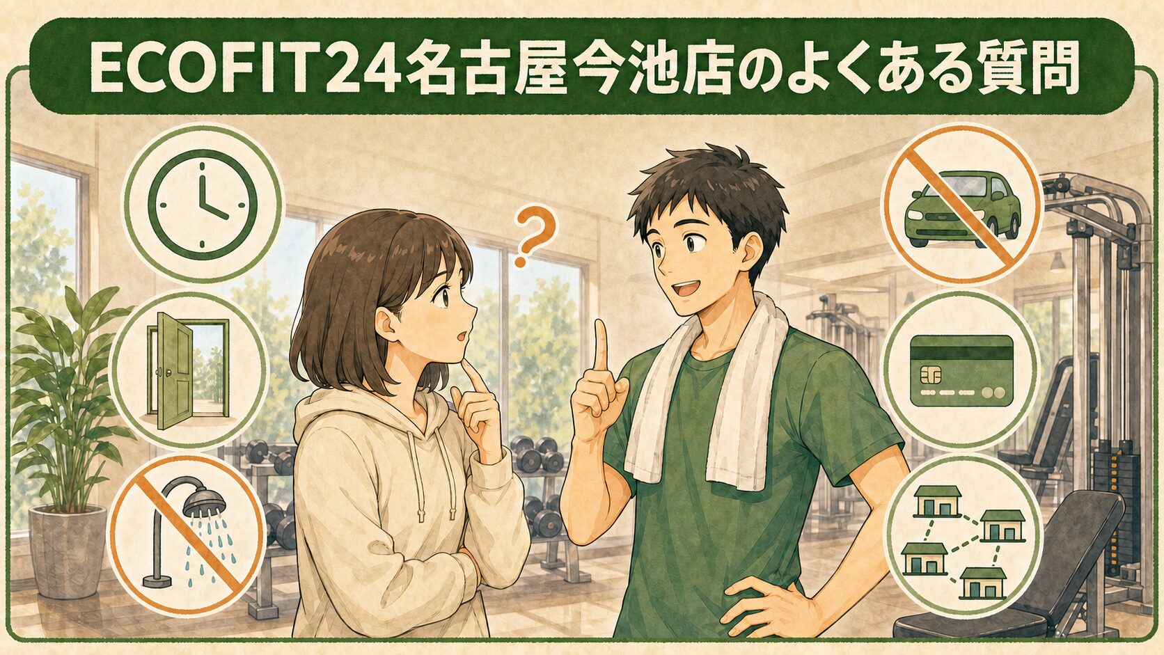 ECOFIT24名古屋今池店のよくある質問