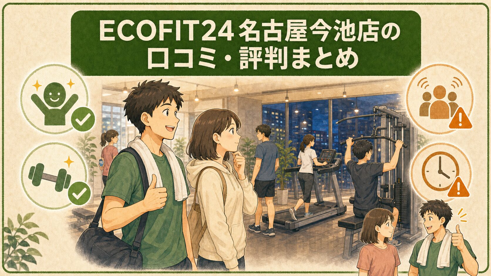 ECOFIT24名古屋今池店の口コミ・評判まとめ