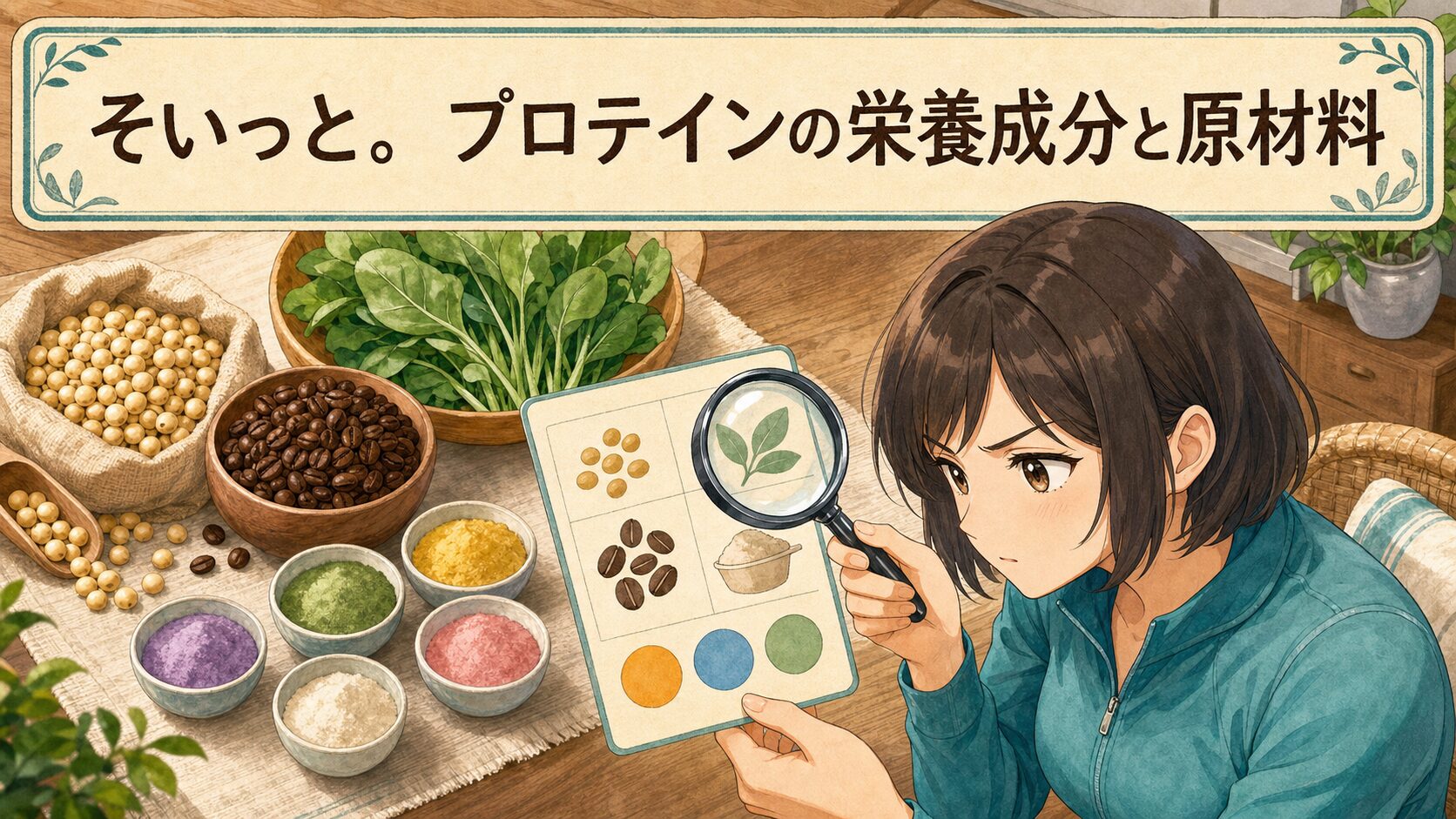 そいっと。プロテインの栄養成分と原材料