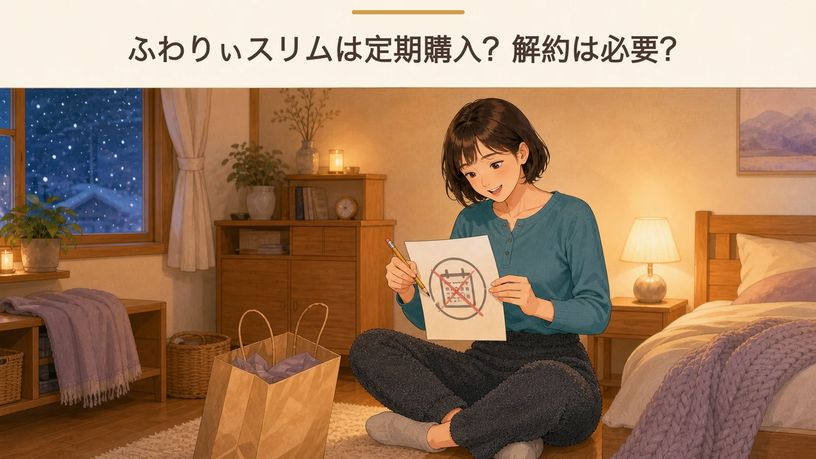 ふわりぃスリムは定期購入？解約は必要？