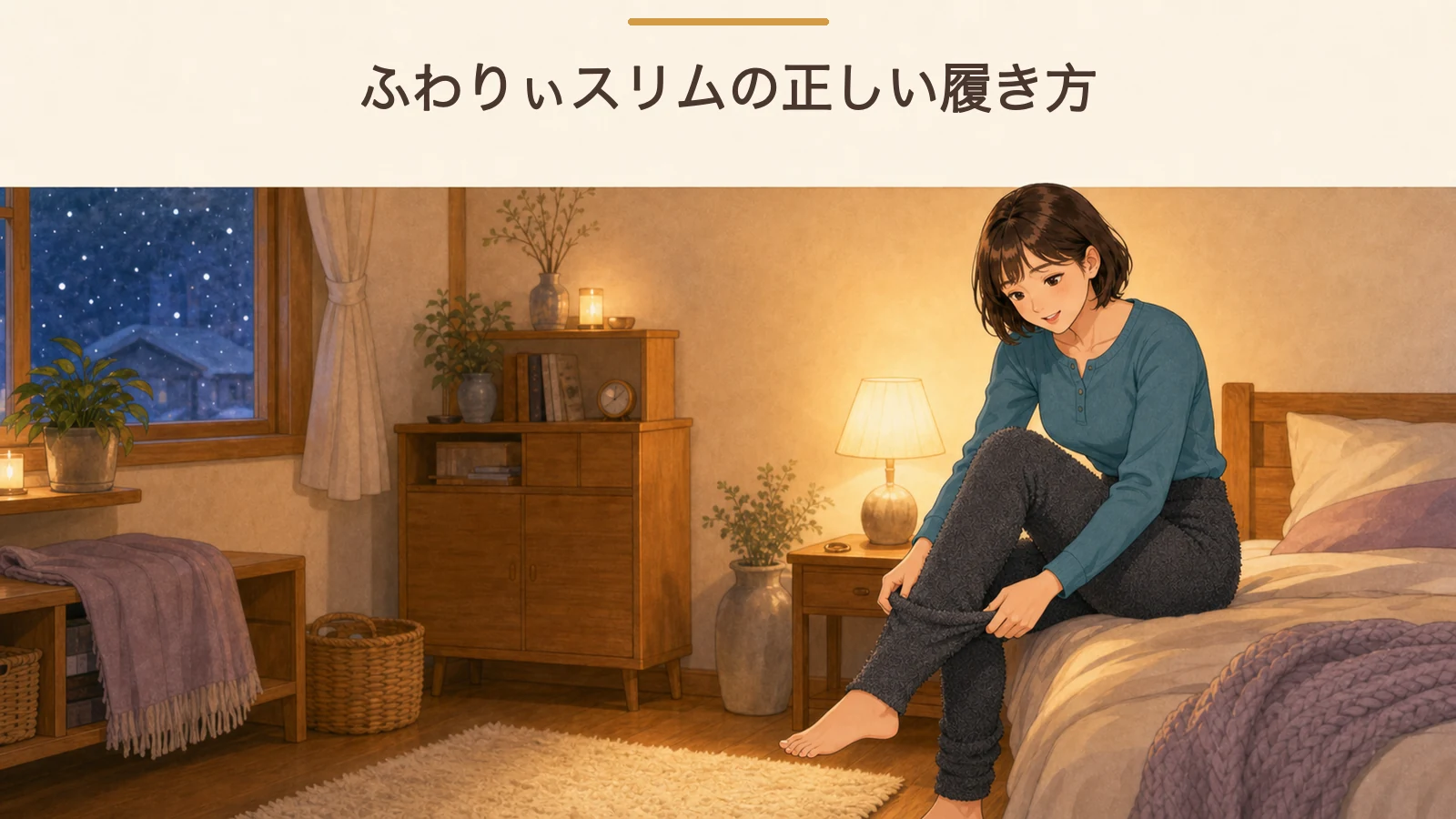 ふわりぃスリムの正しい履き方