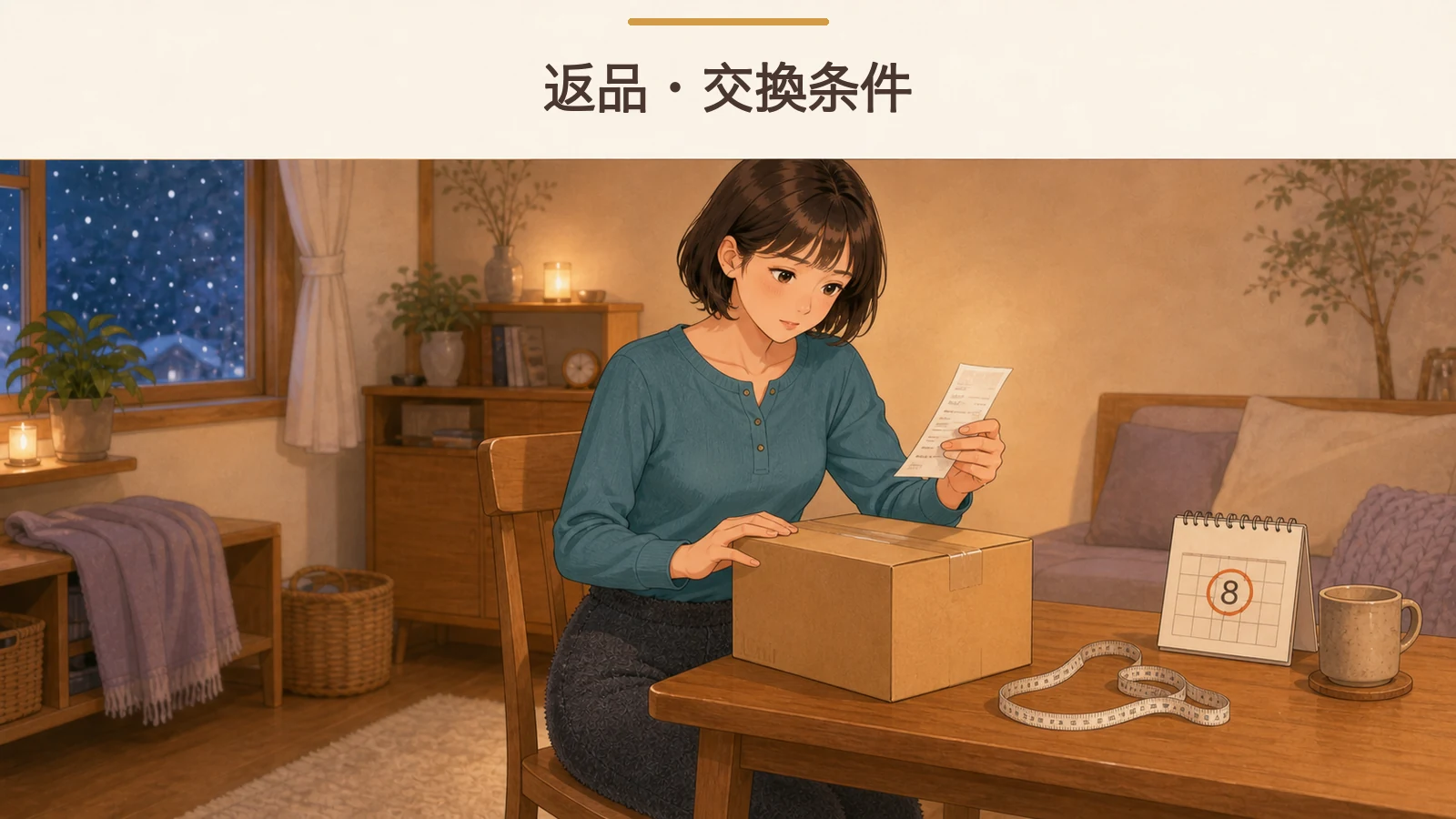 返品・交換条件