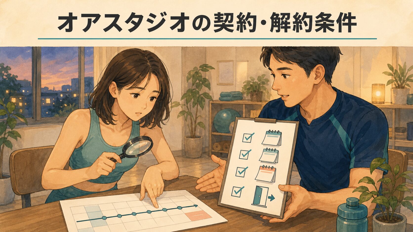 オアスタジオの契約・解約条件