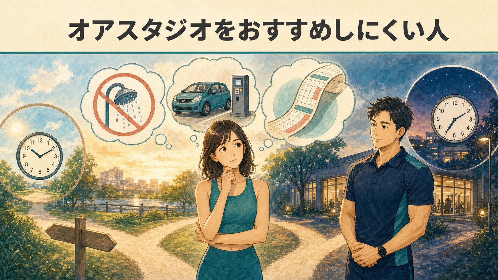 オアスタジオをおすすめしにくい人