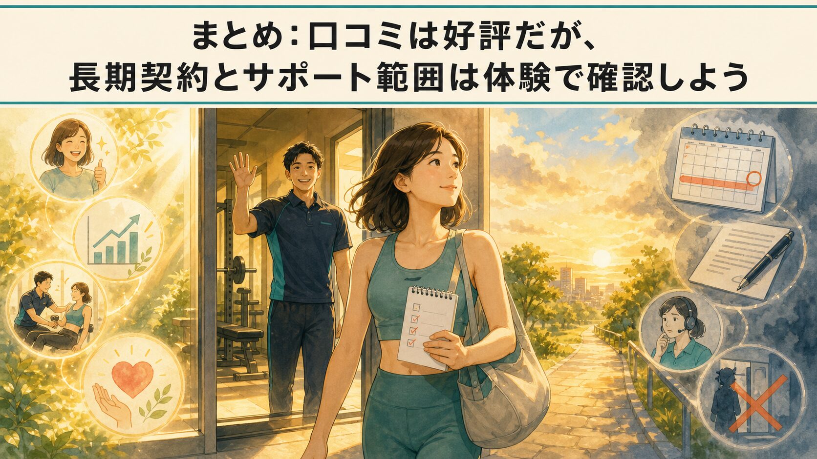 まとめ:口コミは好評だが、長期契約とサポート範囲は体験で確認しよう
