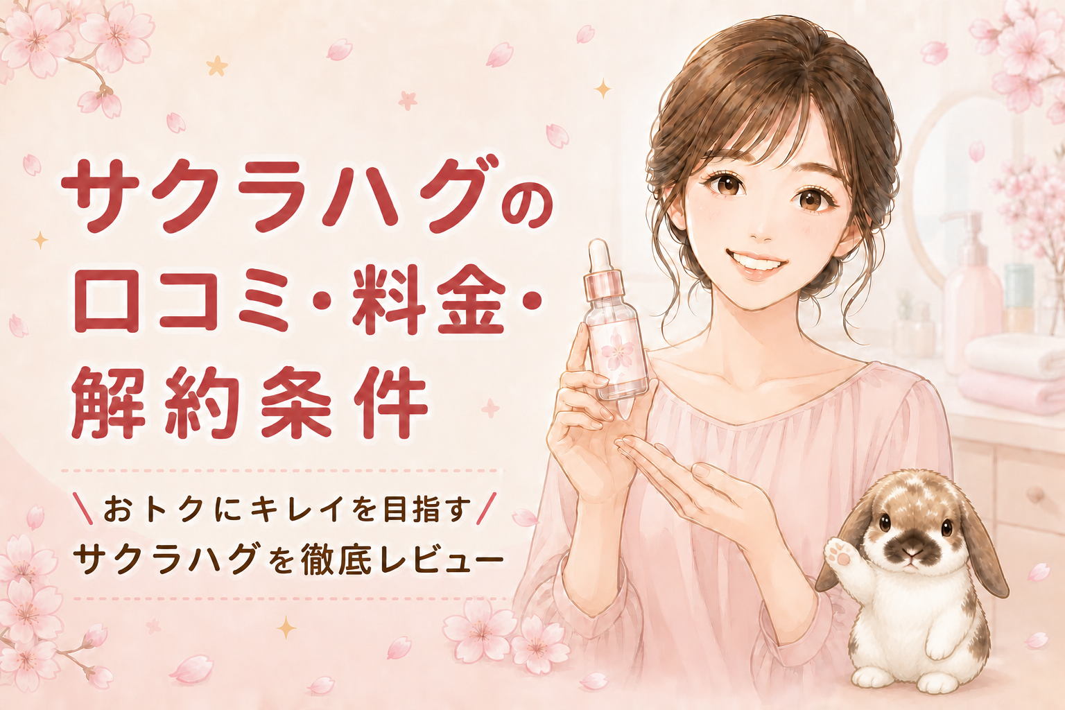 アイキャッチイラストサクラハグ