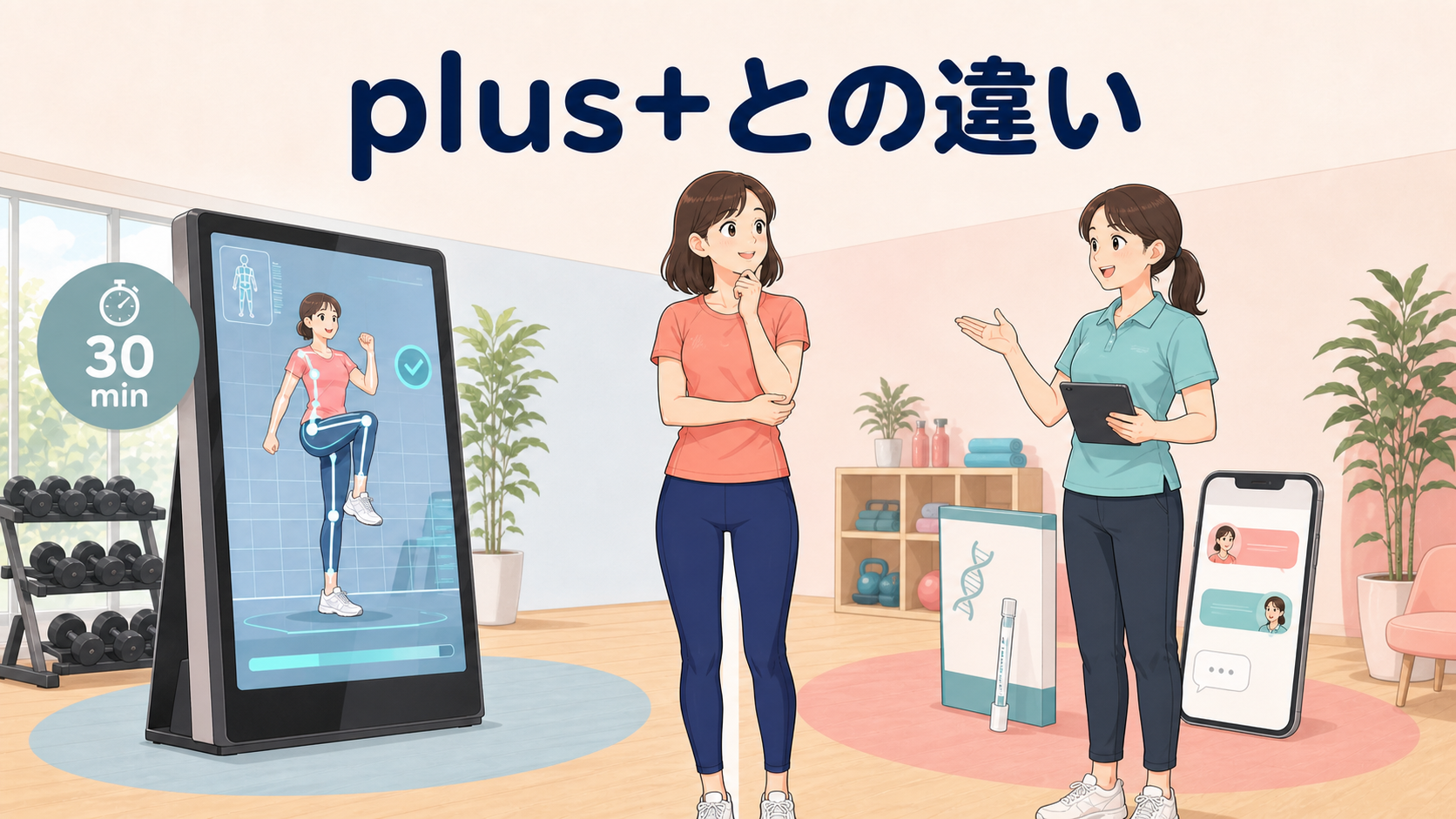 ファディーplus+と通常プランの違い