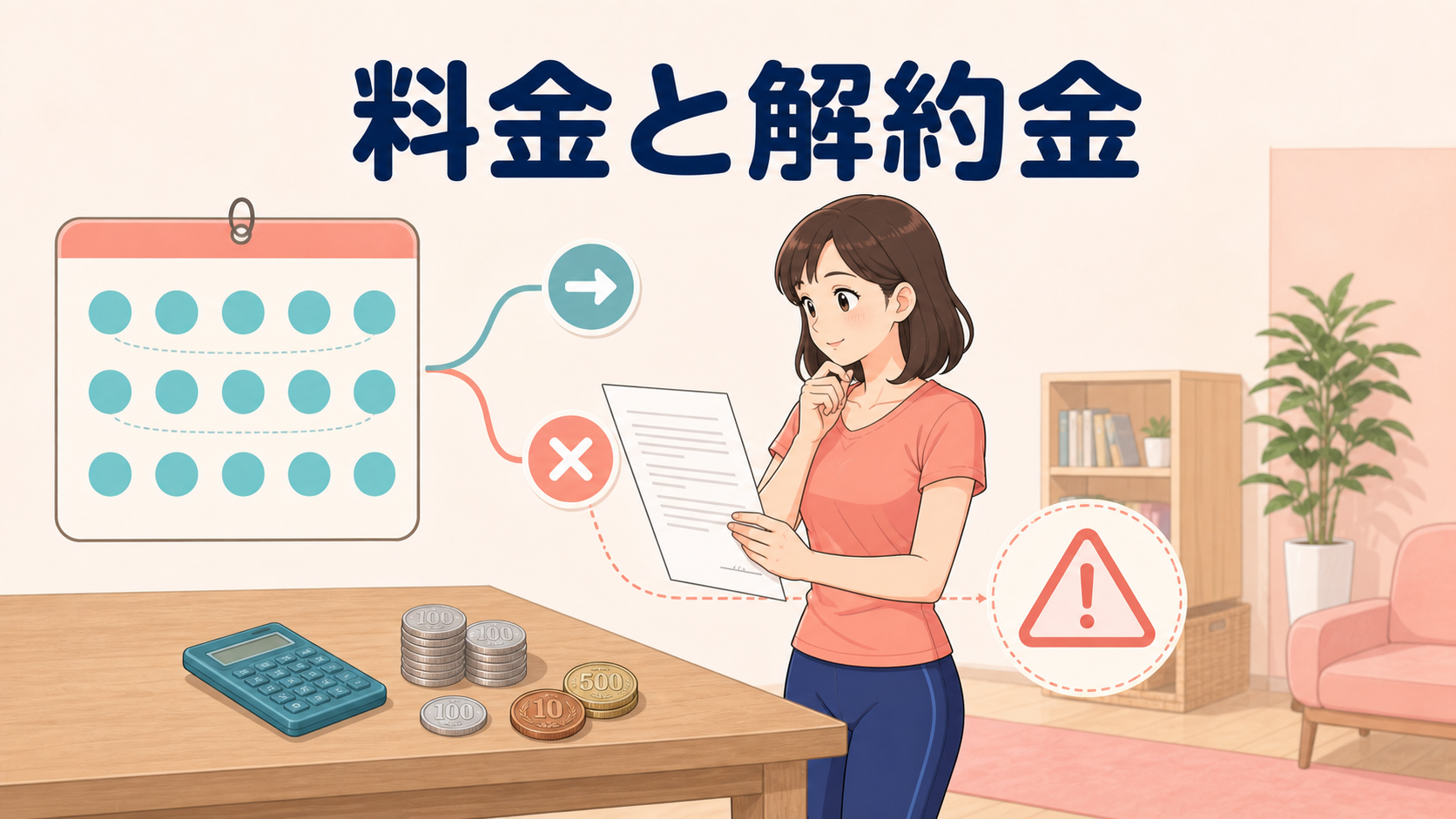 ファディーplus+の料金と解約金｜12ヶ月未満は要注意