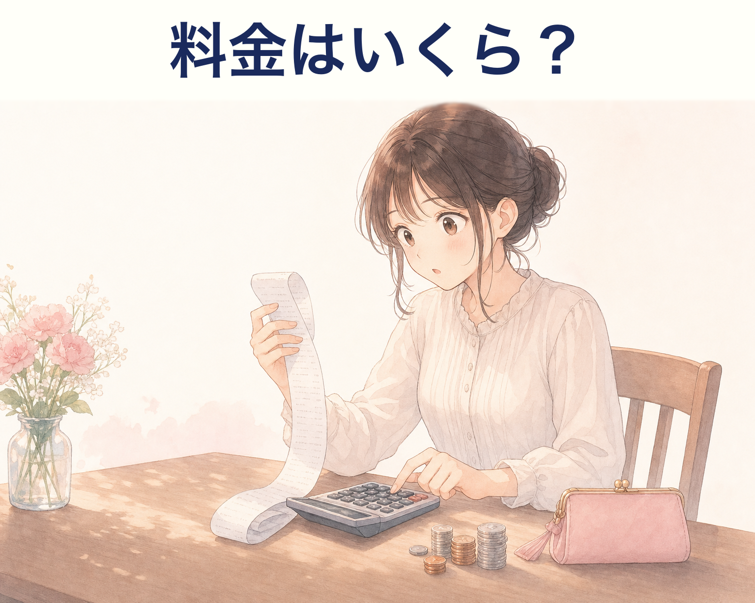 サクラハグの2回目以降の料金を計算するイメージ