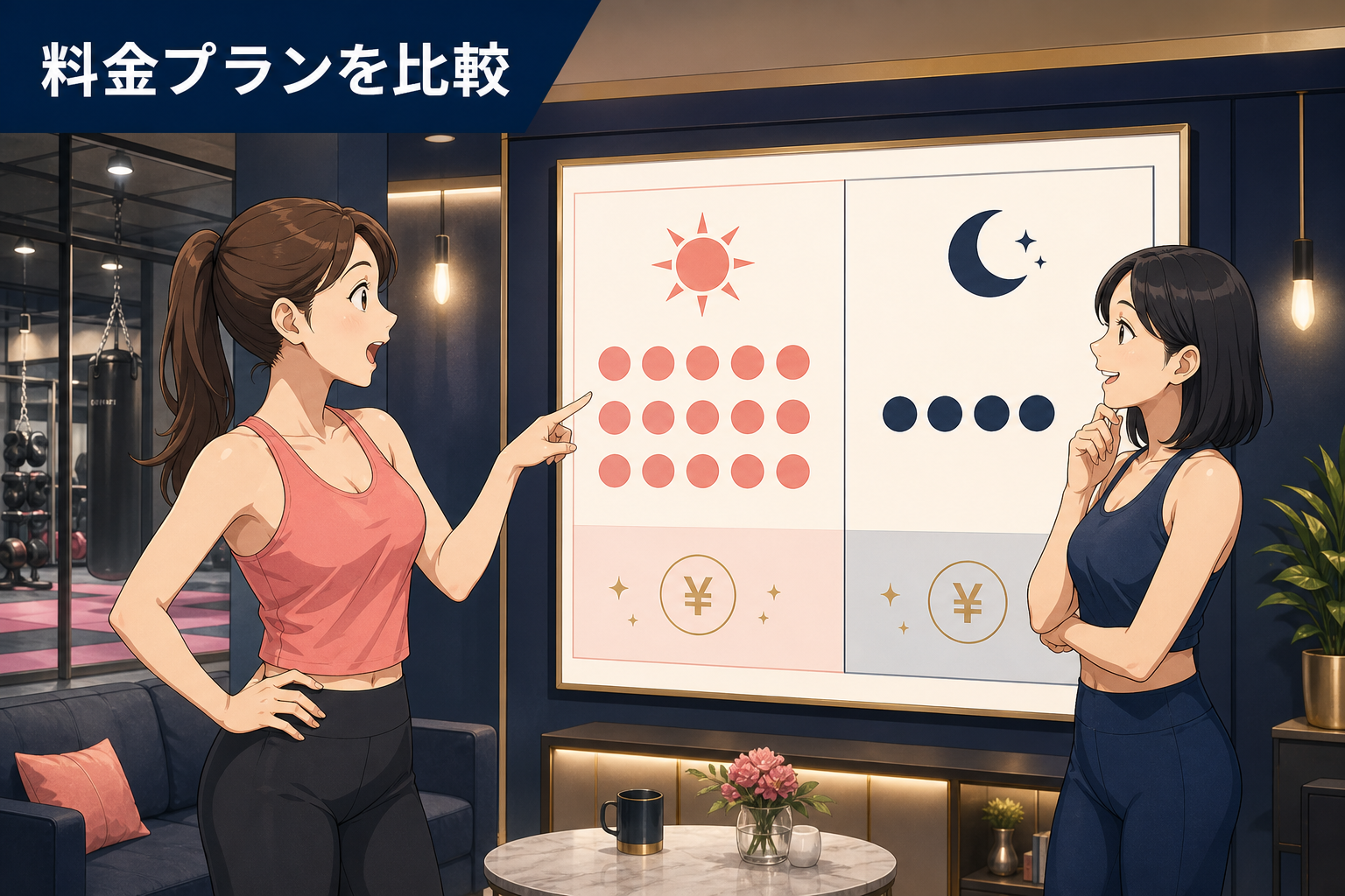 ミットネス料金プランを比較するイメージ