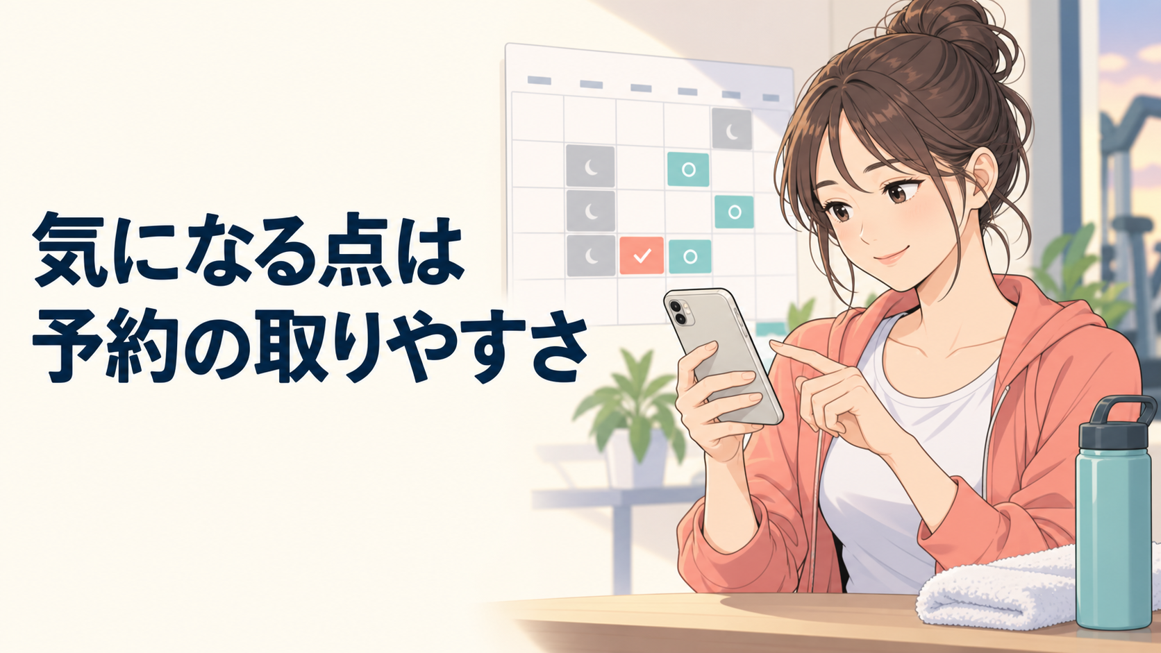 気になる点は予約の取りやすさ