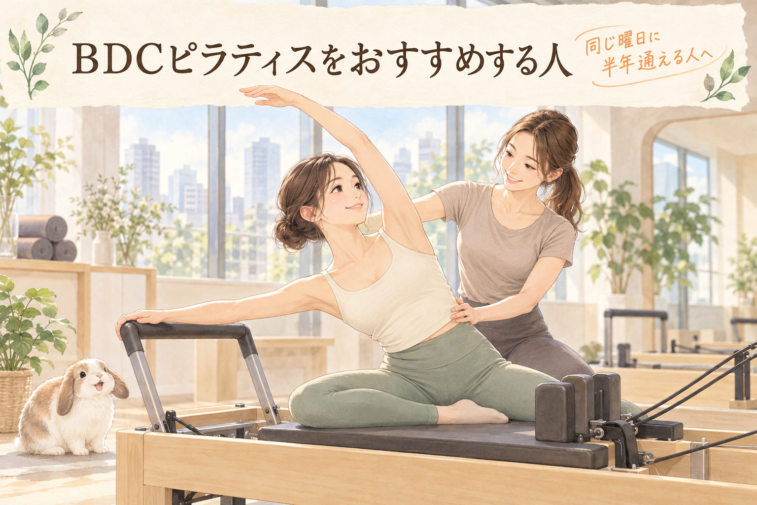 BDCピラティスをおすすめする人のイラスト