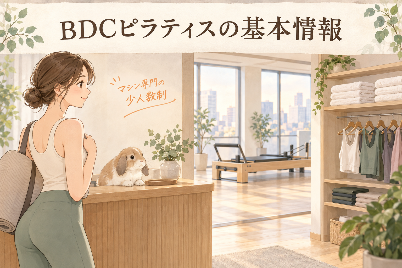 BDCピラティスの基本情報を確認するイラスト