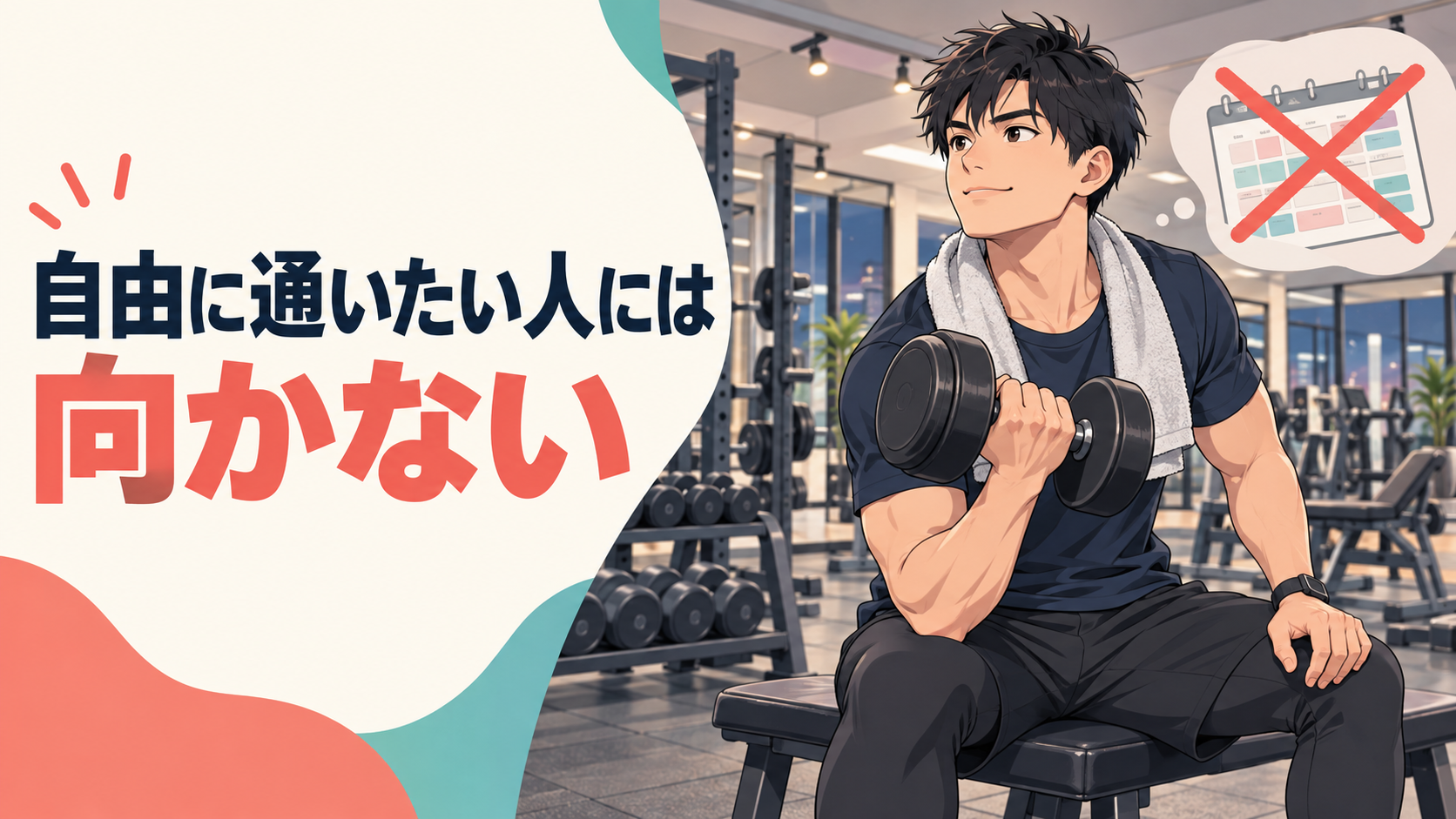 自由に通いたい人には向かない