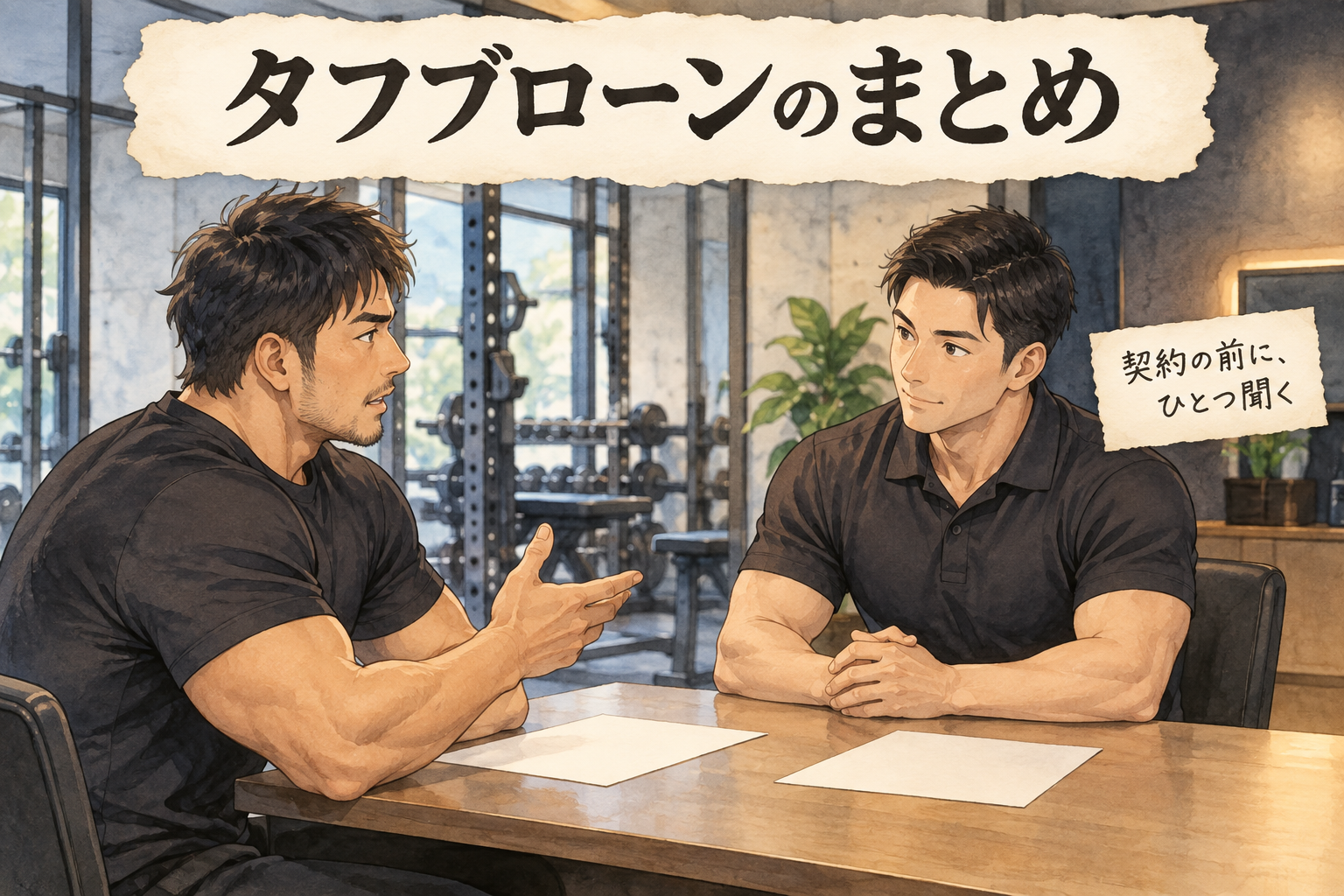 タフブローンのまとめ