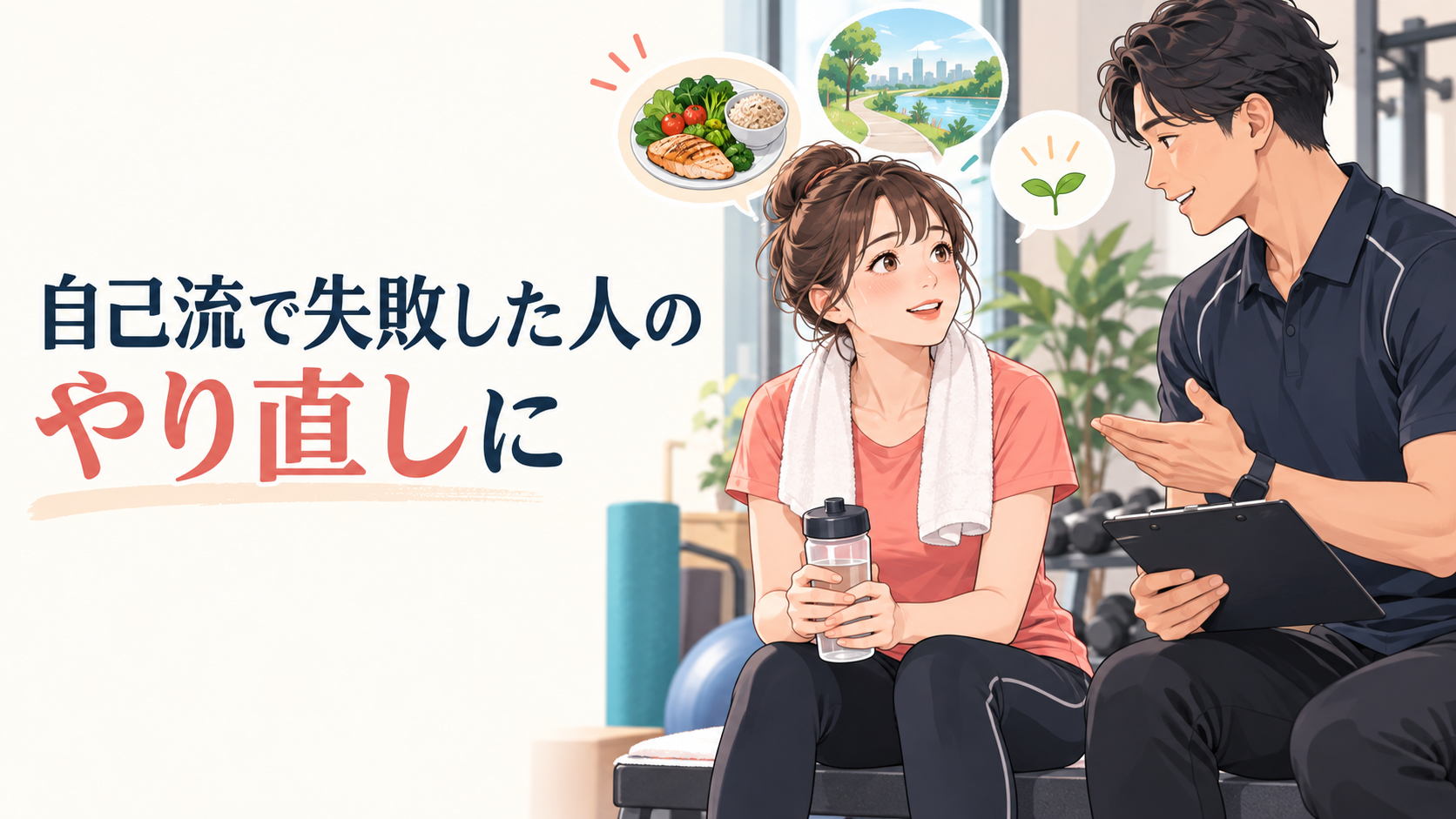 自己流で失敗した人のやり直しに