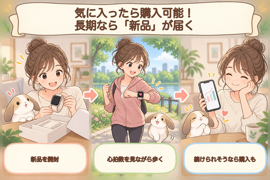 GYMGATEのスマートウォッチは新品保証つきの機種もある