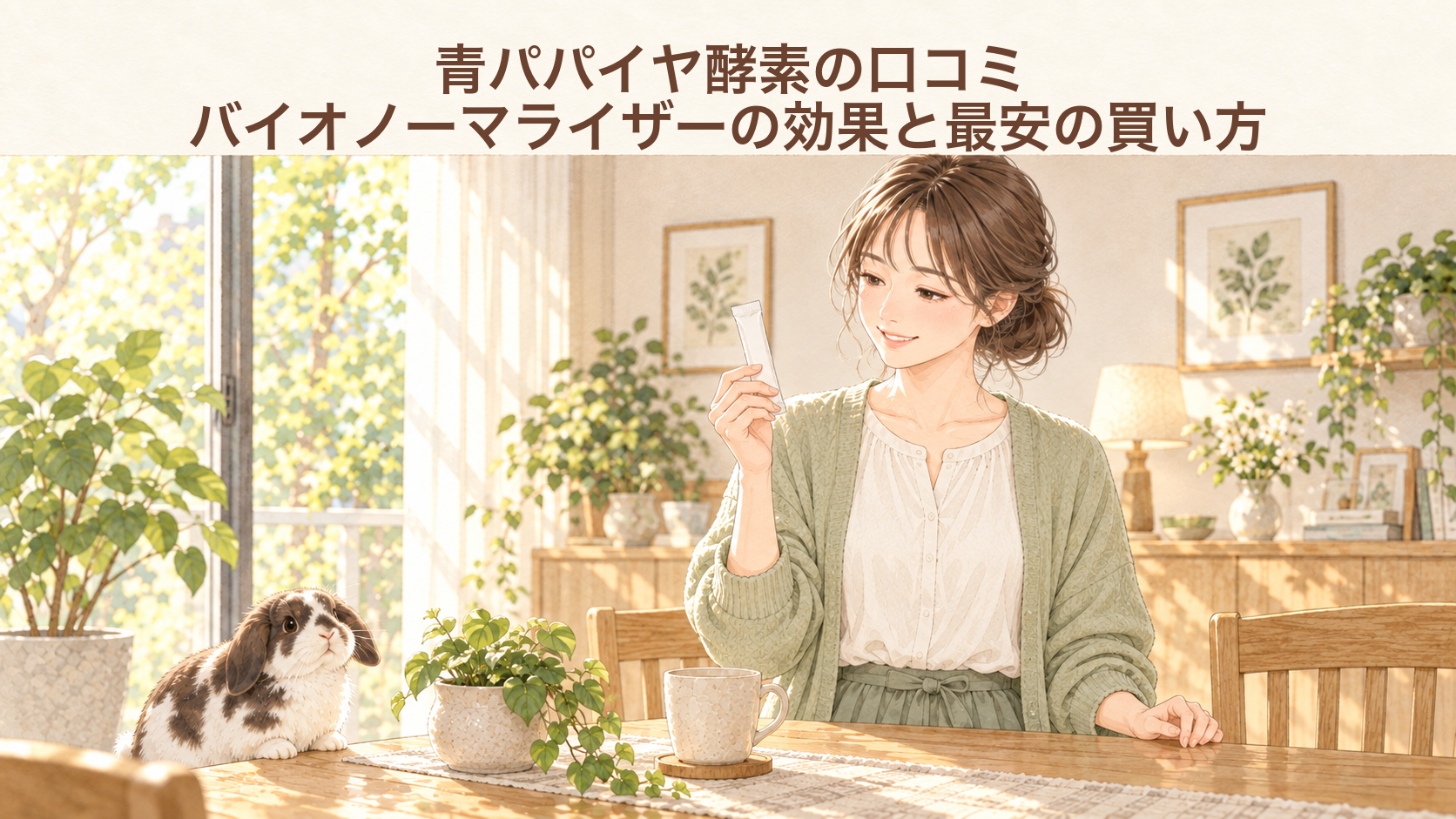 青パパイヤ酵素の口コミ｜バイオノーマライザーの効果と最安の買い方