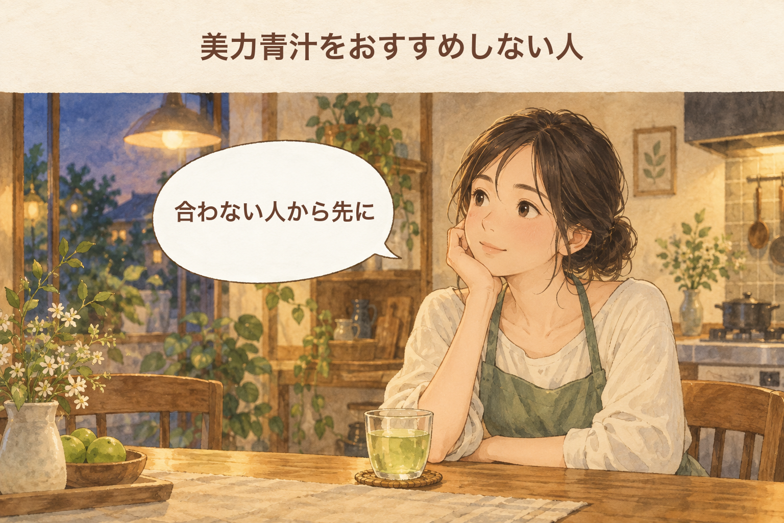 美力青汁をおすすめしない人