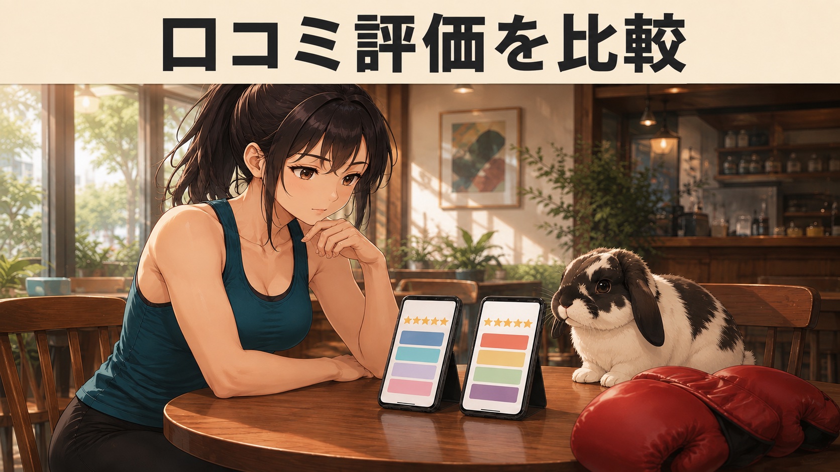 Googleマップの評価を全店舗で比較した結果のイメージ