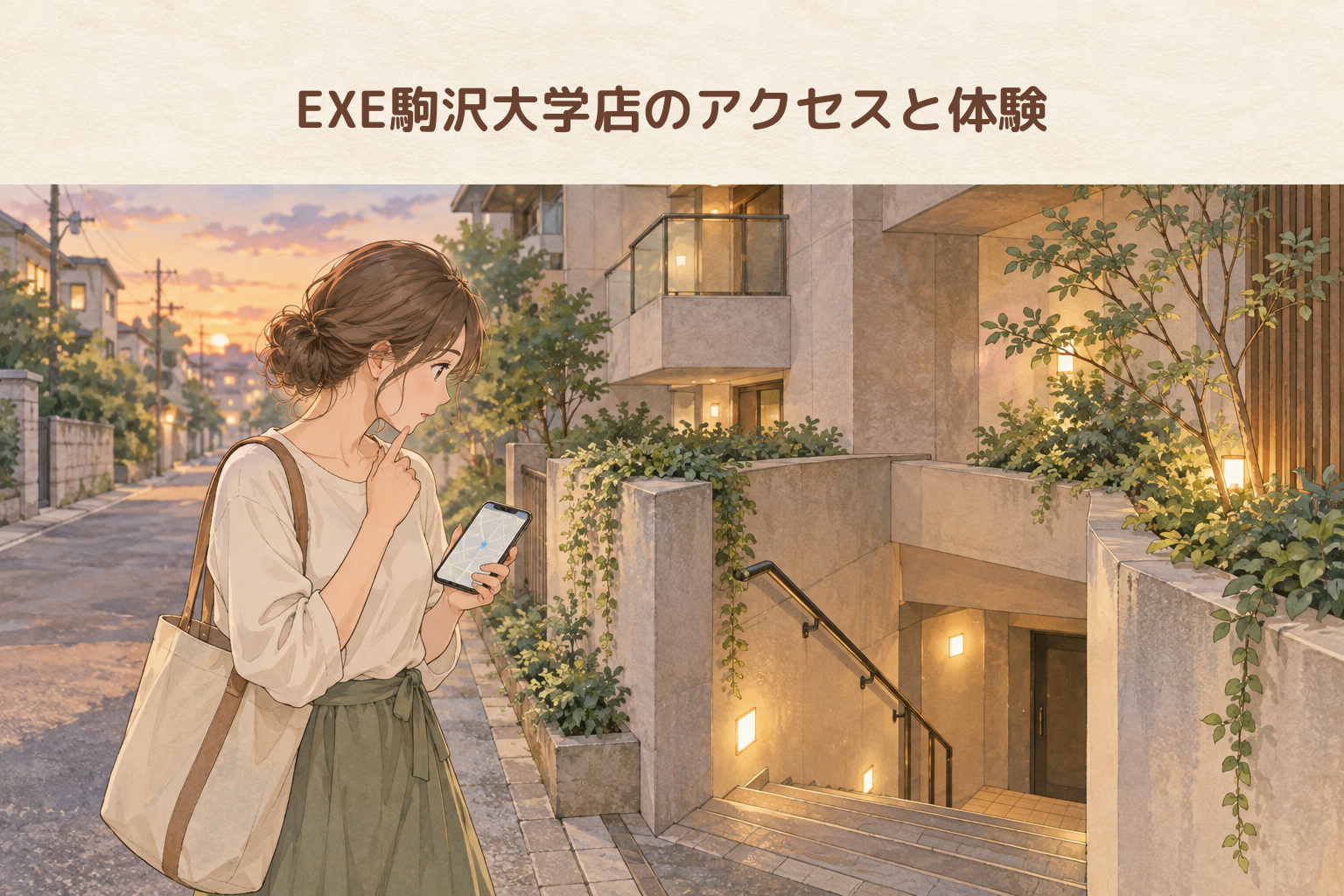 EXE駒沢大学店のアクセスと体験