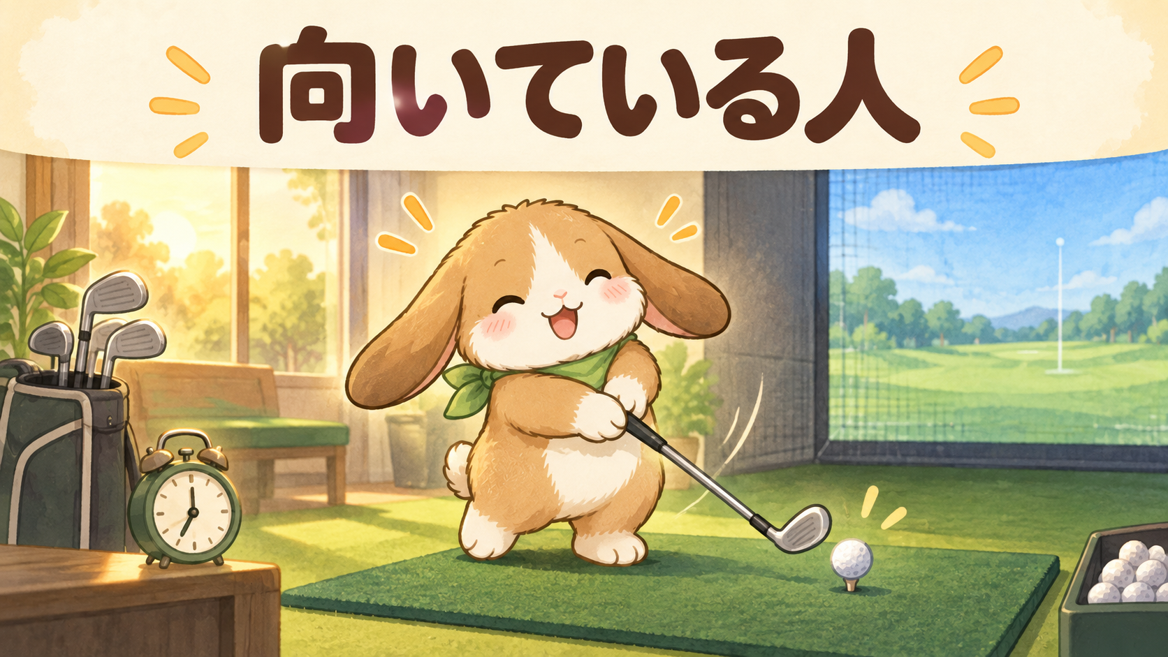 FiT24インドアゴルフが向いている人のポテちゃん