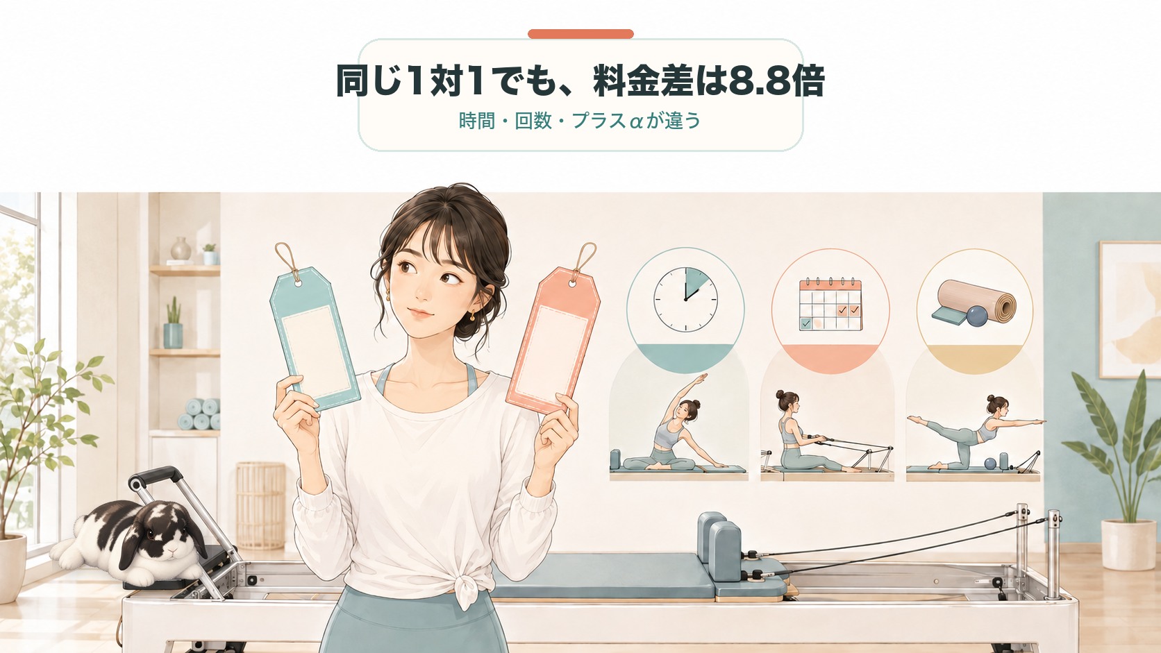 同じパーソナルでも料金差が8.8倍になる理由