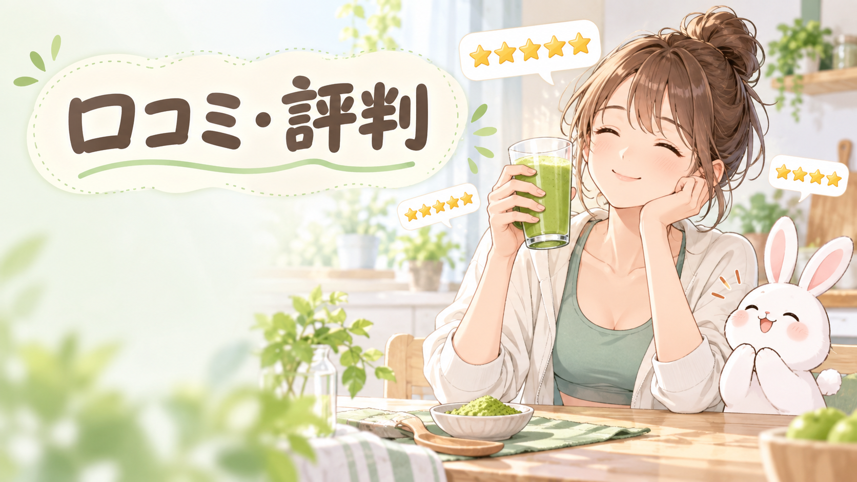ULTORAの口コミ・評判を表すアニメイラスト