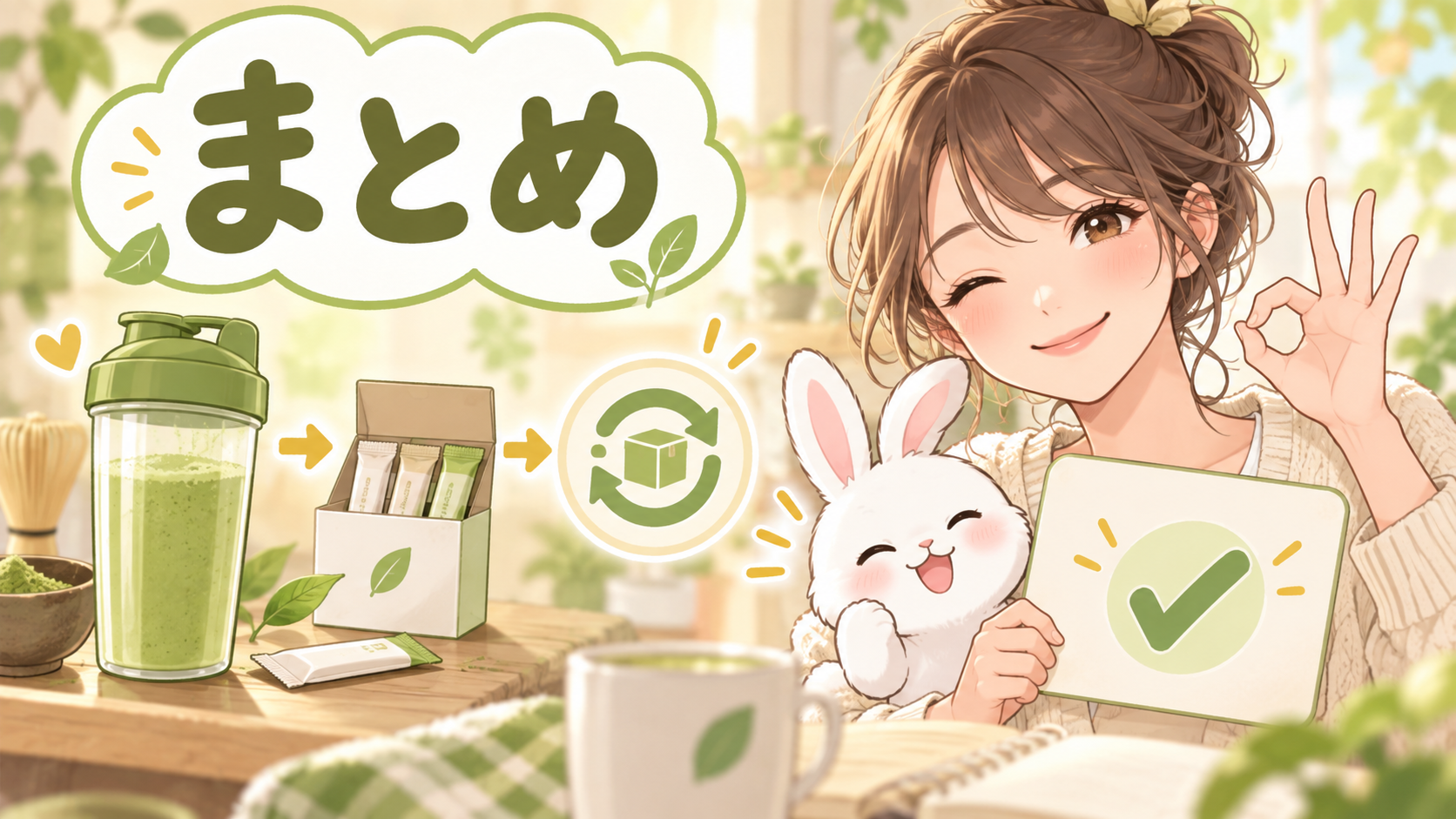 ULTORAの選び方のまとめを表すアニメイラスト