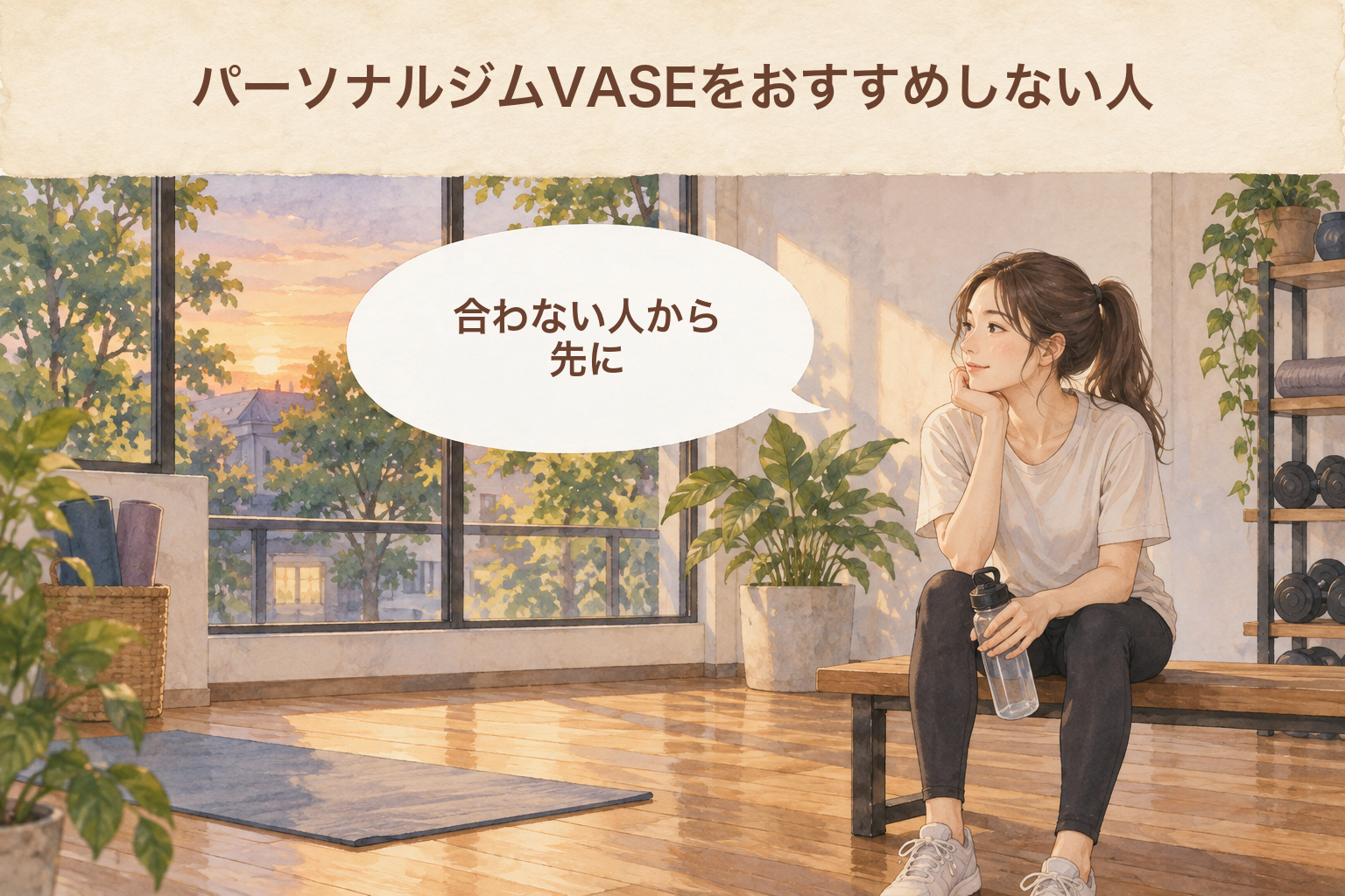 パーソナルジムVASEをおすすめしない人
