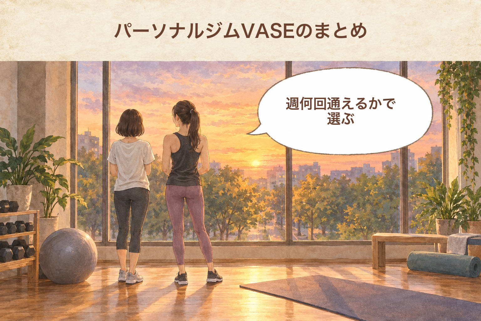 パーソナルジムVASEのまとめ