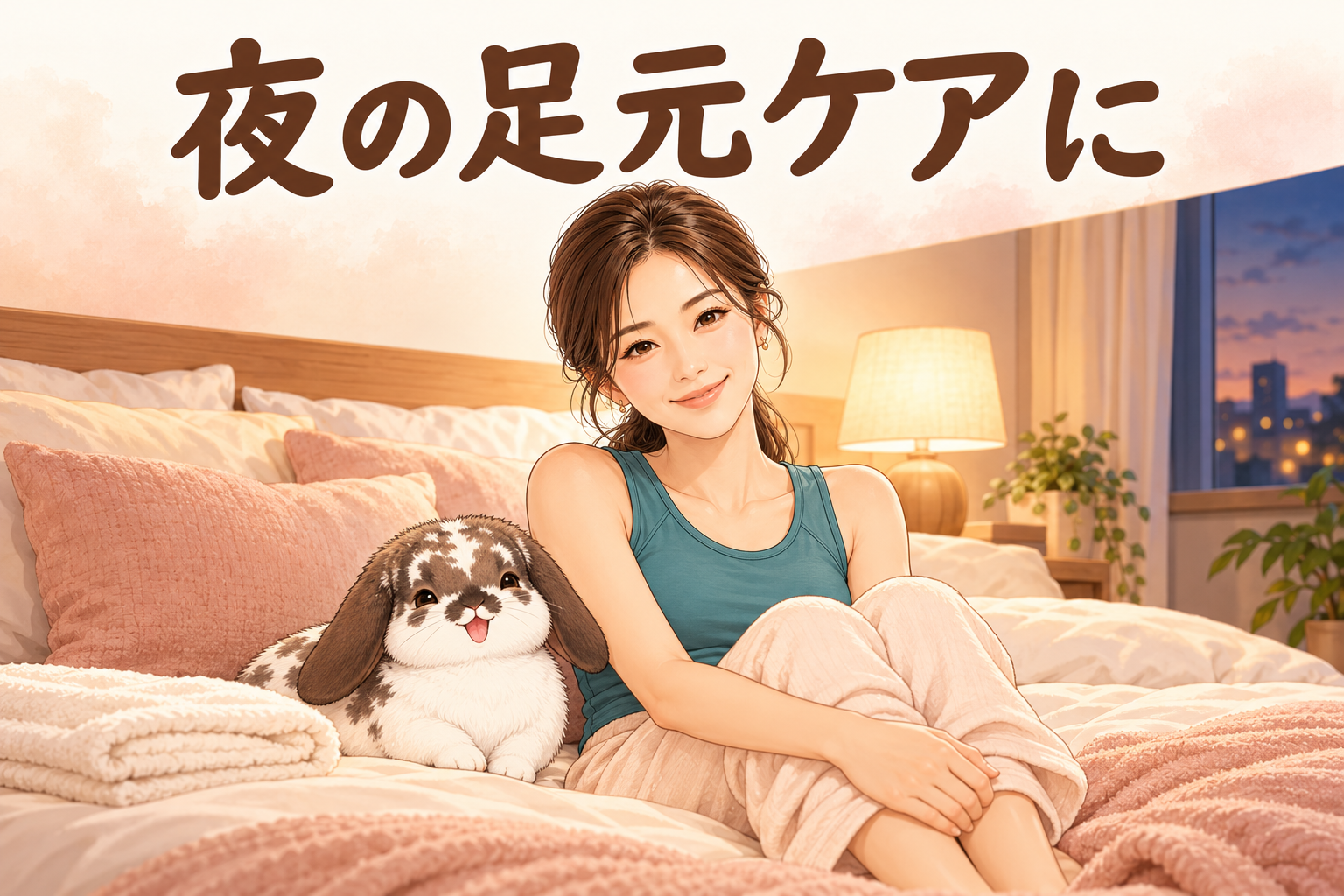 アシメグの良い口コミを読む女性のイラスト