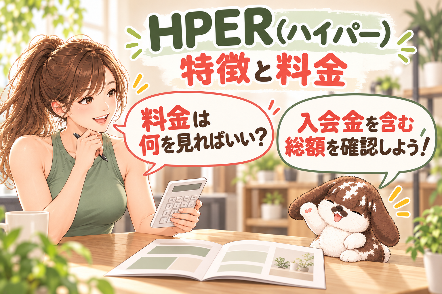 HPER(ハイパー)の特徴と料金をチェックのイラスト