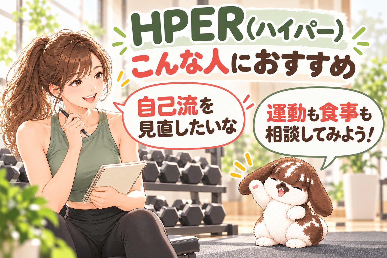 HPER(ハイパー)をおすすめする人のイラスト