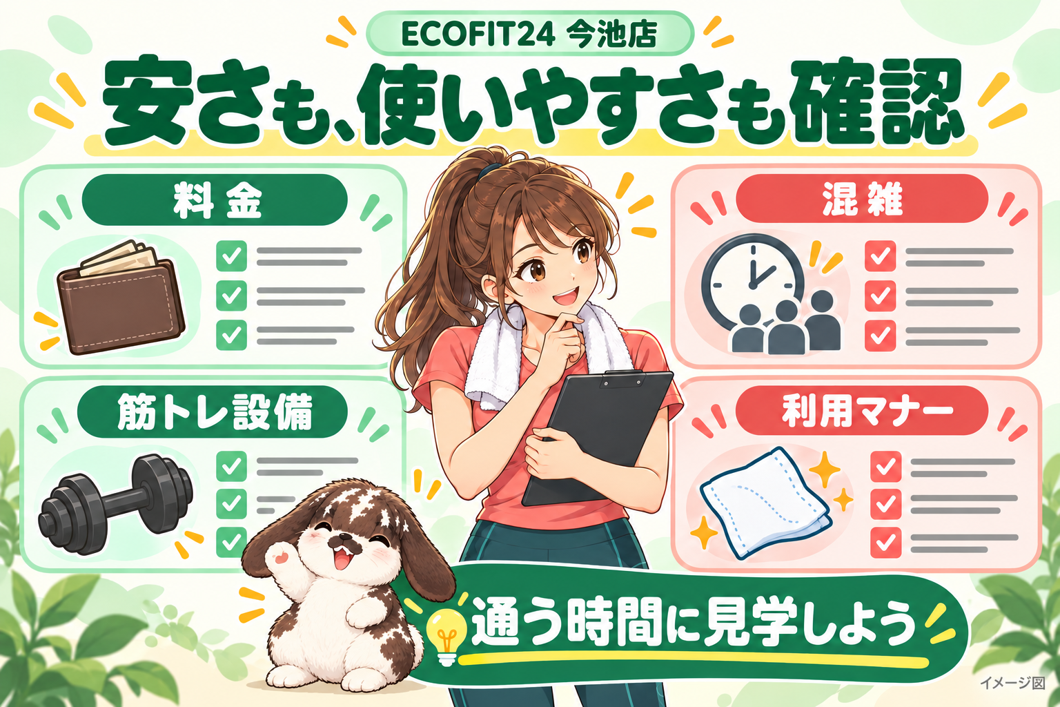 ECOFIT24今池店の口コミと評判の要点