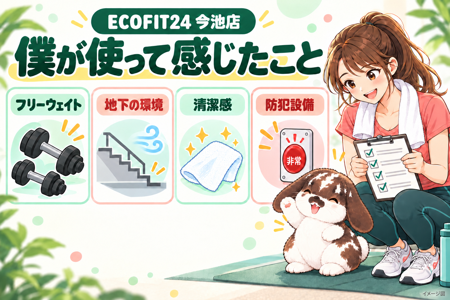 ECOFIT24今池店を実際に利用した感想