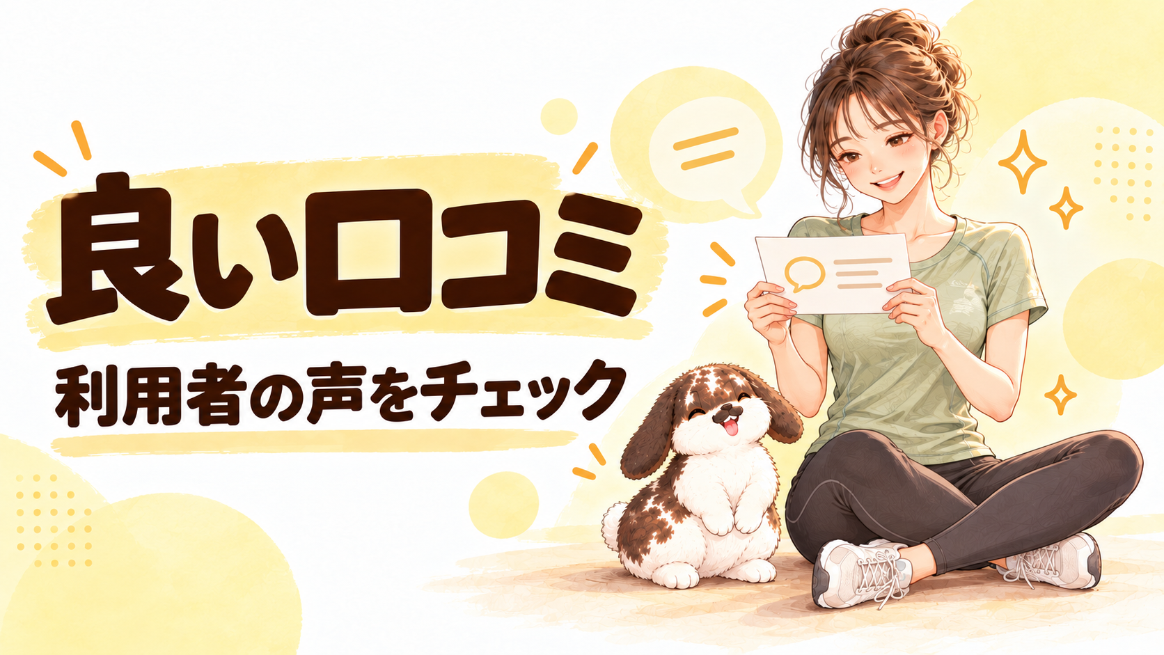 チョコザップ白石店の良い口コミのイラスト