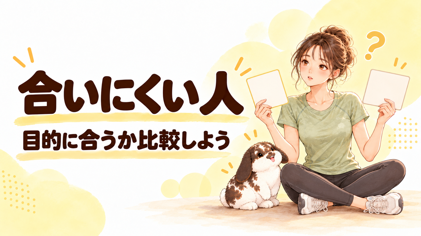 チョコザップ白石店が合いにくい人のイラスト