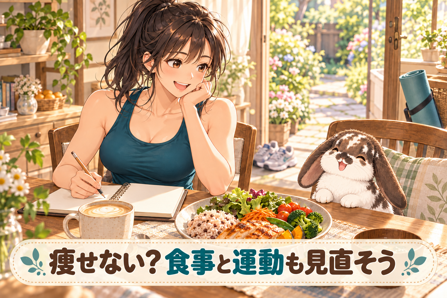 痩せない？食事と運動も見直そう