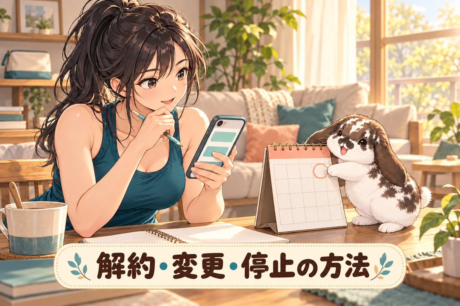 解約・変更・停止の方法